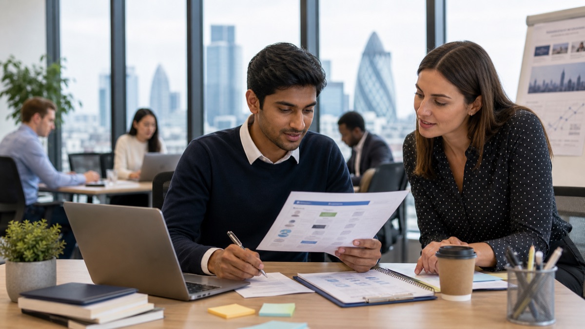 Entry-level applicant planning realistic UK visa sponsorship job search with checklist