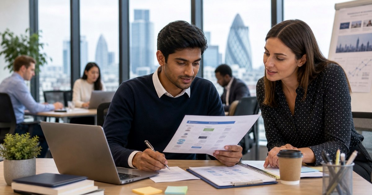 Graduate visa holder building a UK sponsor job plan with employer shortlist